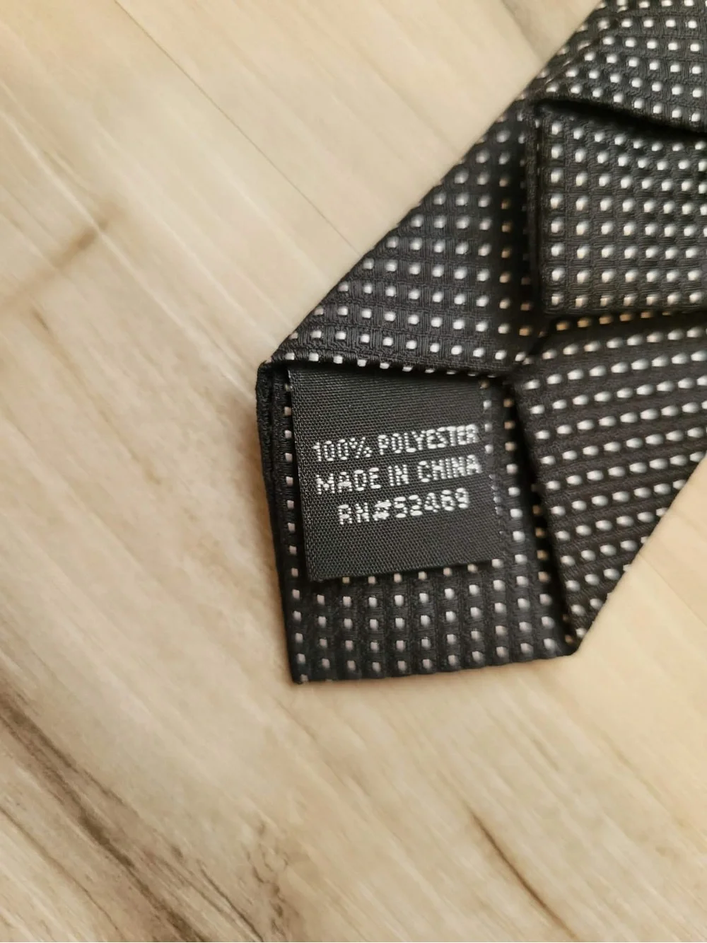 Kids Classic Black Microdot Clip On Tie